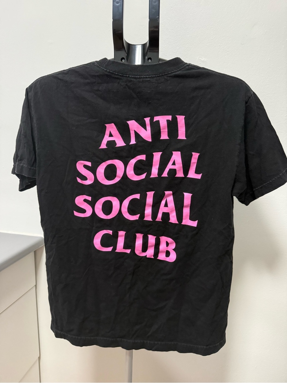 Anti Social Social Club Black Pink Logo T-Shirt Women’s Medium Streetwear Tee